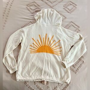 Faherty Daybreak Hoodie with sun rays design